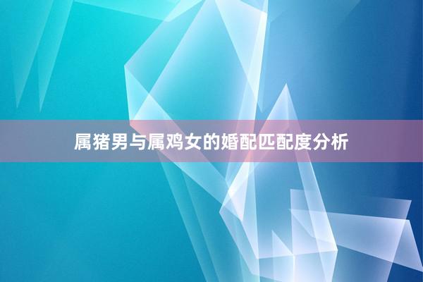 属猪男与属鸡女的婚配匹配度分析